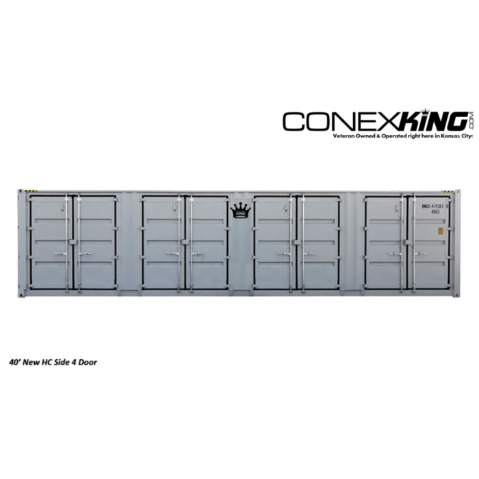 40' High Cube with Side doors